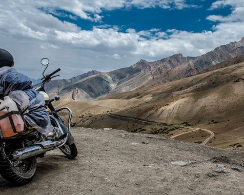 Travelling by Motorcycle Through Reading